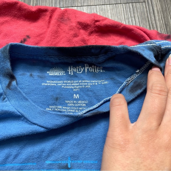 Harry Potter Wizarding World: Tie-Dye Tees Bundle- Red, Green, Blue - Picture 3 of 9